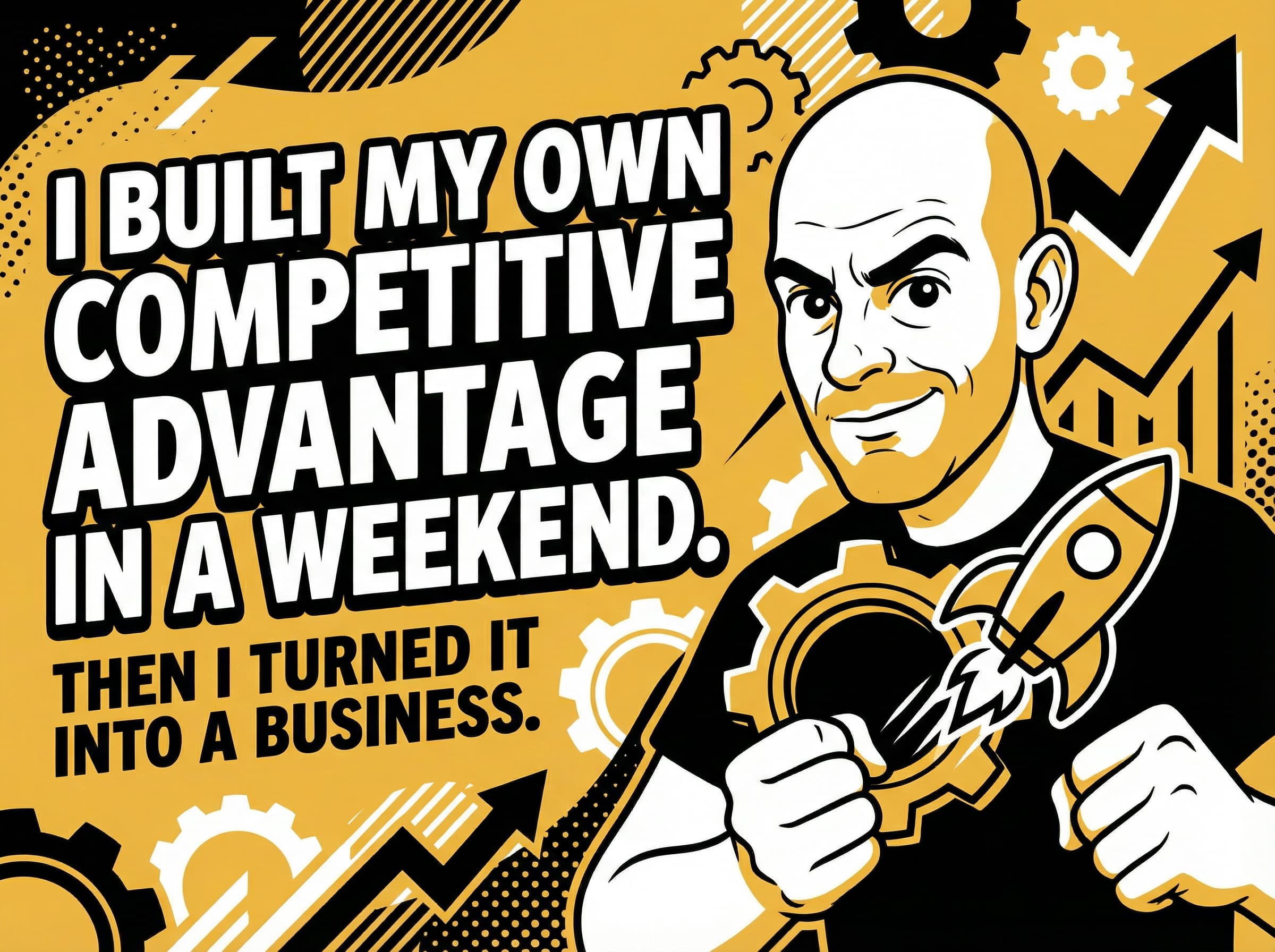 Thumbnail for I Built My Own Competitive Advantage in a Weekend. Then I Turned It Into a Business.
