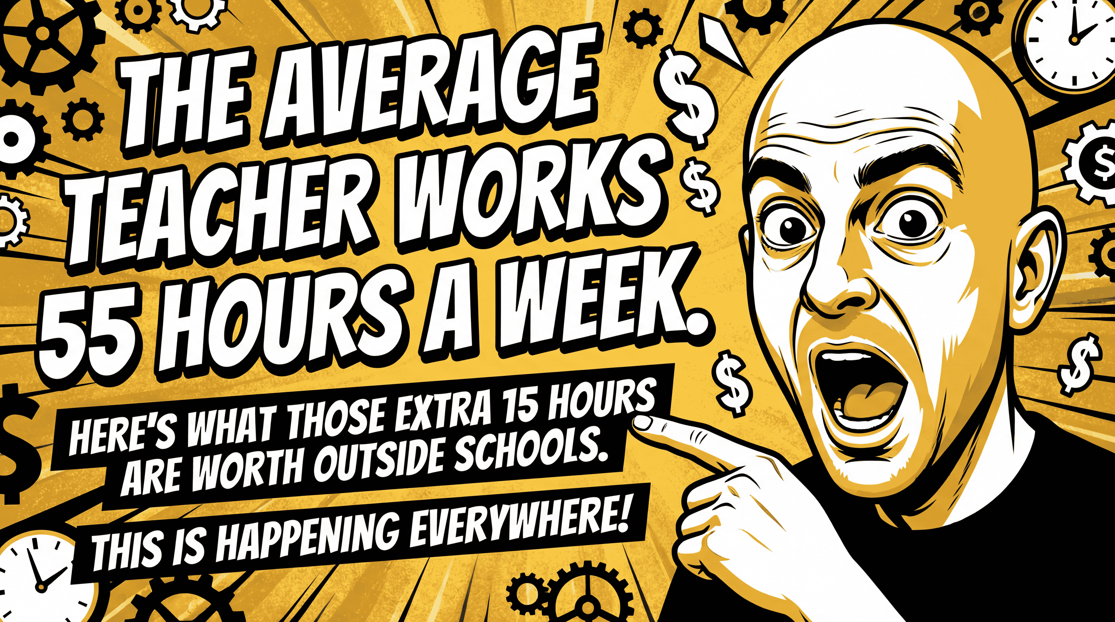 The Average Teacher Works 55 Hours a Week. Here's What Those Extra 15 Hours Are Worth Outside Schools.