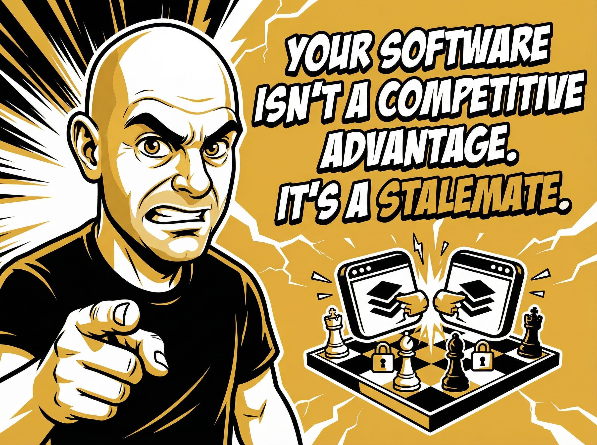 Thumbnail for Your Software Isn't a Competitive Advantage. It's a Stalemate.